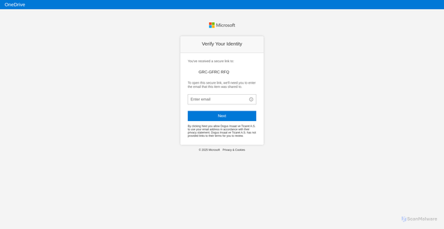 Security scan screenshot of https://dogusinsaat-my.sharepoint.com/:f:/g/personal/mohdu_dogusinsaat_com_tr/IgCN0O4_wnewTr-qjzLp4WCpAe7oIfmFyqNqAIfTisERKwA?e=cGqzoA&xsdata=MDV8MDJ8bWprYXJhbUBjbG91ZC1hc2NlbnQuY29tfDBlZjhiOWUyZDA5ZjRmNmQ5ZDA1MDhkZWQ1YWU5MGZkfGY0NWEzNmEyZDhiMTRjMGM5Zjk1YWRjYzE3NDMwYjQ2fDB8MHw2MzkxODMxNDQ4OTI0ODA3MTB8VW5rbm93bnxUV0ZwYkdac2IzZDhleUpGYlhCMGVVMWhjR2tpT25SeWRXVXNJbFlpT2lJd0xqQXVNREF3TUNJc0lsQWlPaUpYYVc0ek1pSXNJa0ZPSWpvaVRXRnBiQ0lzSWxkVUlqb3lmUT09fDB8fHw%3d&sdata=MzhyZEc3Mm1ZNHJNLzRVRUdETFZxMjFEQ1VENGZvZ2ZwZXl5M3RjS1lFVT0%3d
