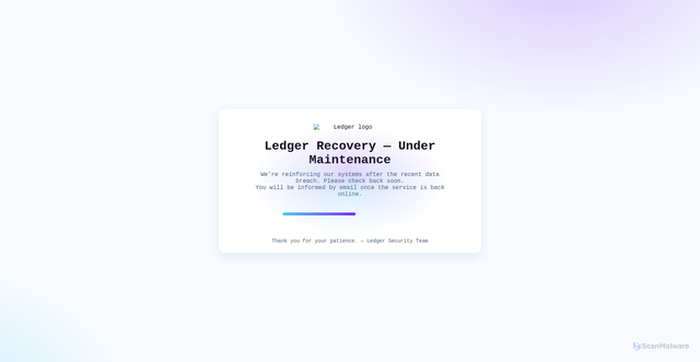 Security scan screenshot of https://recovers3support.s3.eu-north-1.amazonaws.com/recovery.html