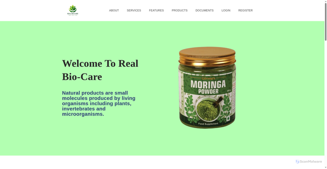 Security scan screenshot of https://realbiocare.com/