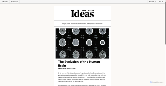 Security scan screenshot of https://mailchi.mp/templeton.org/templetonideas_20260128?e=9a9b26aac6