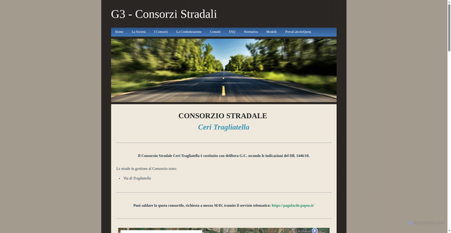 Security scan screenshot of http://www.consorzistradali.it/ceri.html