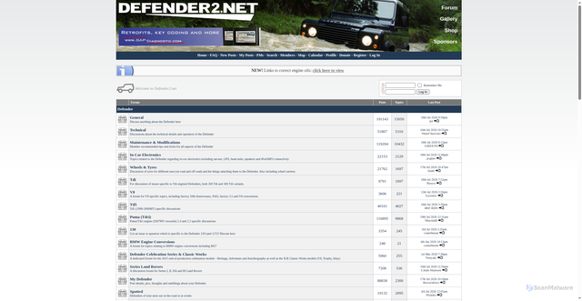 Security scan screenshot of https://www.defender2.net