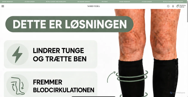 Security scan screenshot of https://nordveranordic.se