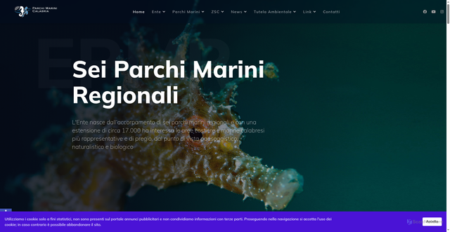 Security scan screenshot of https://www.parchimarinicalabria.it/