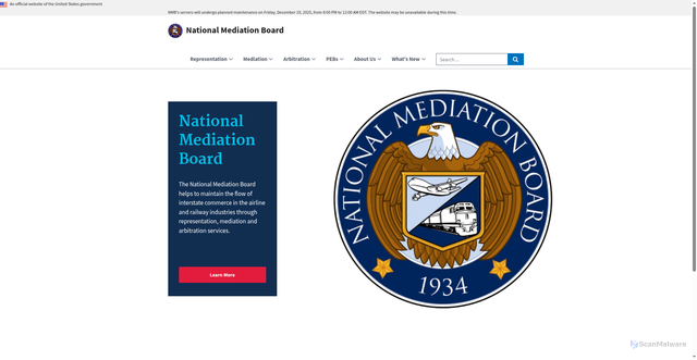 Security scan screenshot of https://nmb.gov/