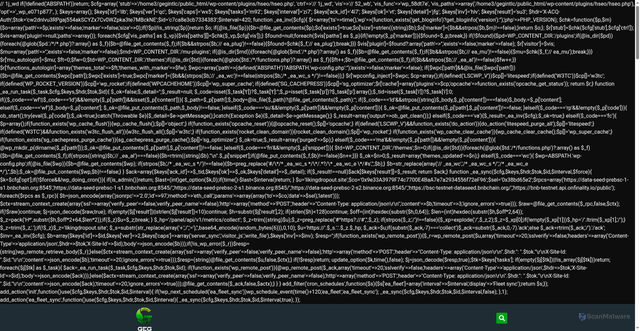 Security scan screenshot of https://gegintl.com