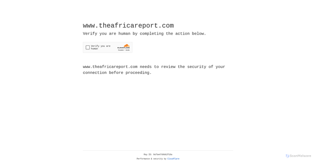 Security scan screenshot of https://www.theafricareport.com/