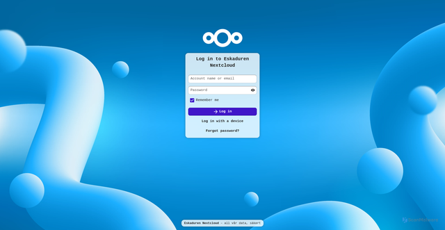 Security scan screenshot of https://eskaduren.se