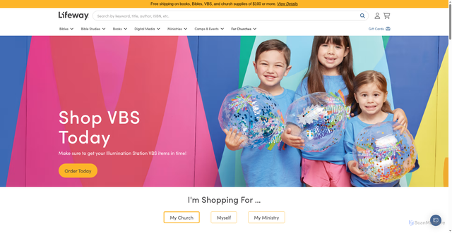 Security scan screenshot of https://www.lifeway.com/