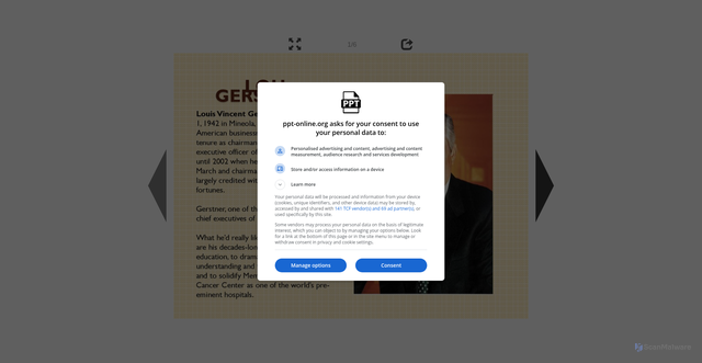 Security scan screenshot of https://en.ppt-online.org/356138
