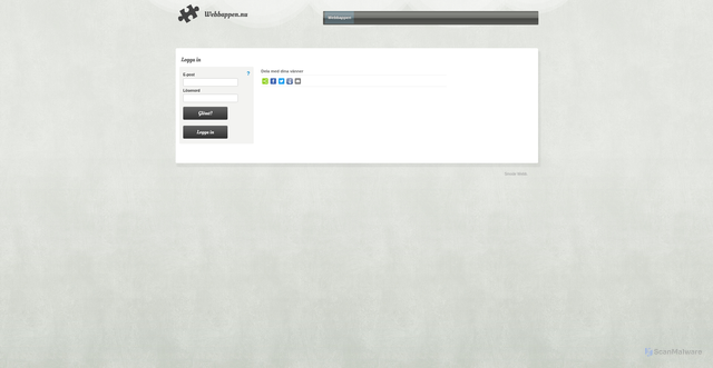 Security scan screenshot of https://webbappen.nu