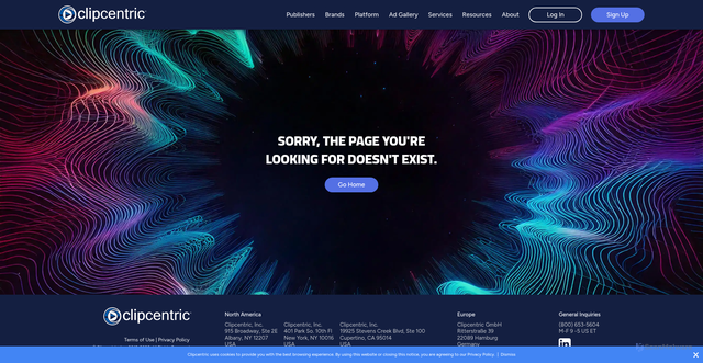 Security scan screenshot of https://tr.clipcentric.com