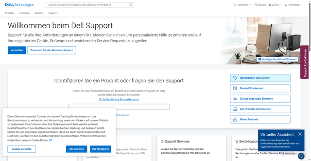 Security scan screenshot of https://dl.dell.com