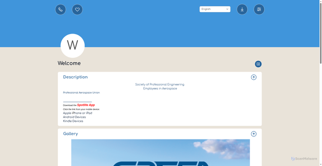 Security scan screenshot of https://speea.mobi/