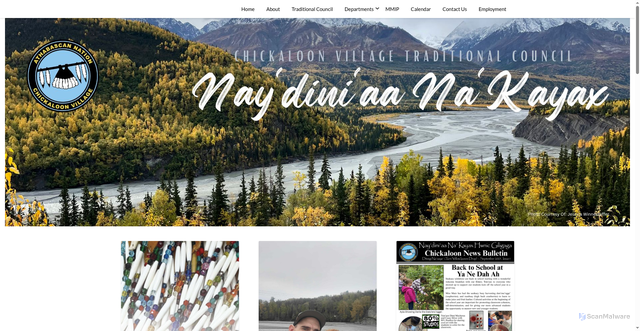 Security scan screenshot of https://www.chickaloon-nsn.gov/
