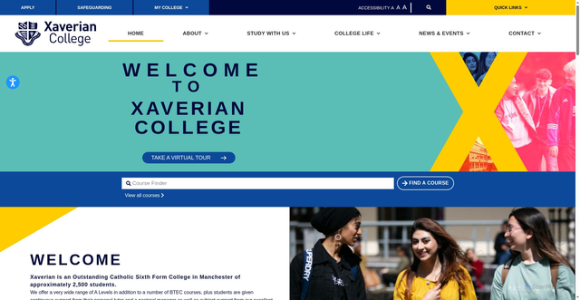 Security scan screenshot of https://www.xaverian.ac.uk/