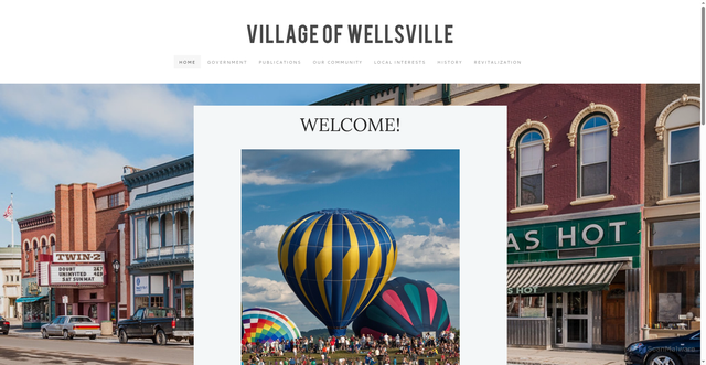 Security scan screenshot of https://www.wellsvillevillageny.gov/