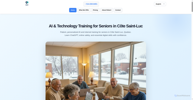 Security scan screenshot of http://aiwithrobert.com/