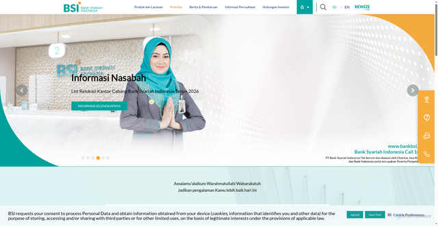 Security scan screenshot of https://www.bankbsi.co.id