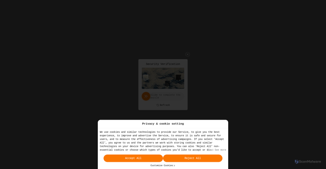 Security scan screenshot of https://eu.temu.com