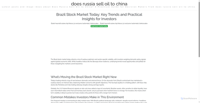 Security scan screenshot of https://pikselglobaljournal-dpp6yca56kr6.edgeone.app/brazil-stock-market-today.html