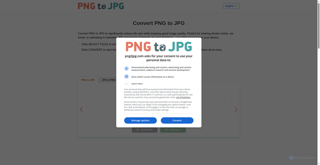 Security scan screenshot of https://png2jpg.com