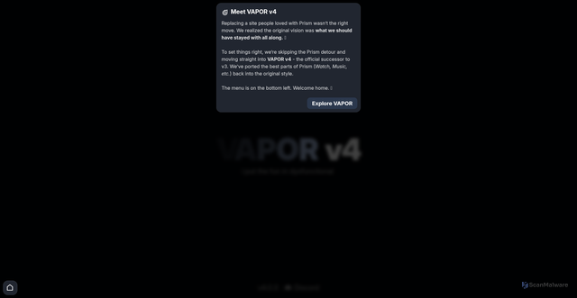 Security scan screenshot of http://dev.nonexistent.vapor.my/
