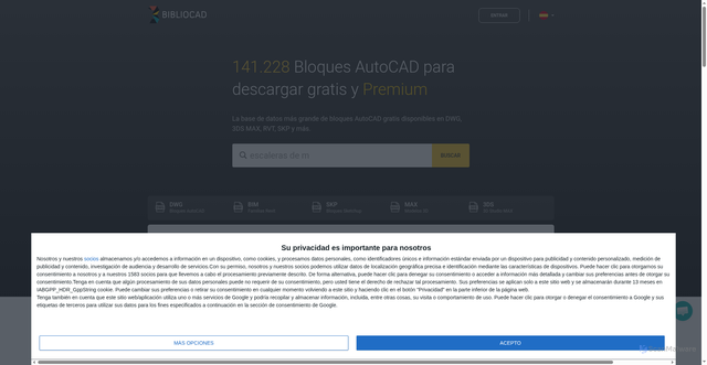 Security scan screenshot of https://www.bibliocad.com