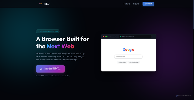 Security scan screenshot of http://millo-dwc.pages.dev/
