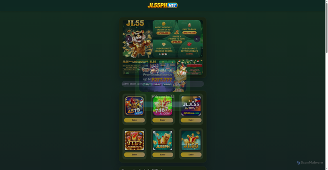 Security scan screenshot of https://jl55ph.me/?host=https://7lnkdm.com?ch=64283