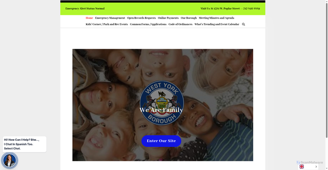 Security scan screenshot of https://www.westyorkpa.gov/