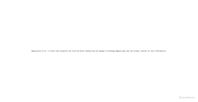 Security scan screenshot of https://new-cat-manager-zror5wsjgp.edgeone.app/