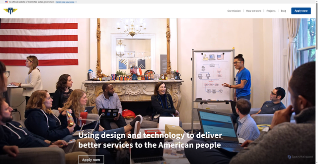 Security scan screenshot of https://www.usds.gov/