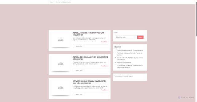 Security scan screenshot of https://swedishgreenways.se