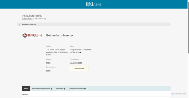Security scan screenshot of https://abhe-dir.weaveeducation.com/details/%7Bb6e2da7f-b53d-4cb6-8086-ddd4e905651d%7D