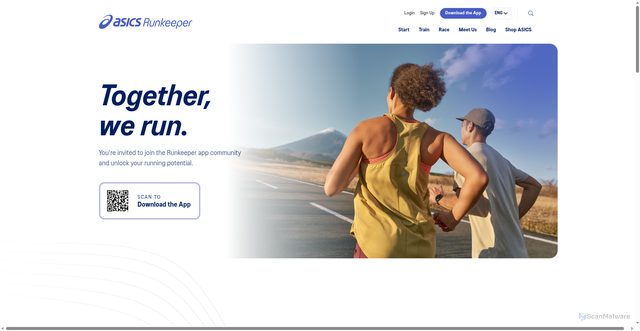Security scan screenshot of https://runkeeper.com