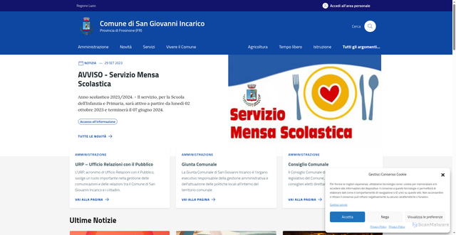 Security scan screenshot of https://comunesangiovanniincarico.fr.it/