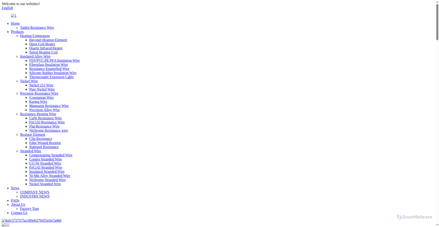 Security scan screenshot of https://resistancealloy.com