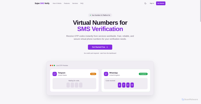 Security scan screenshot of https://sujansmsverify.com/docs/