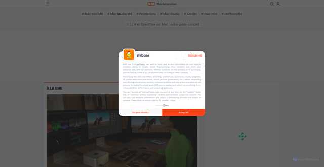 Security scan screenshot of api.consentframework.com