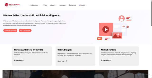 Security scan screenshot of https://weborama.fr