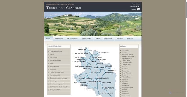 Security scan screenshot of https://www.terredelgiarolo.it