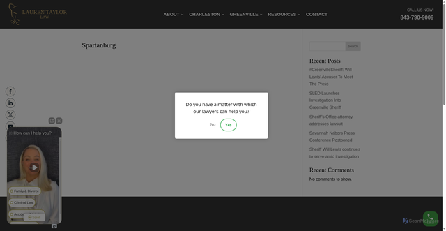 Security scan screenshot of https://laurentaylorlaw.com/criminal-defense-lawyer/spartanburg/