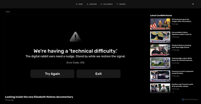 Security scan screenshot of https://www.foxlocal.com/video/fmc-p1c8jkct7jht9zgq