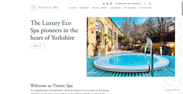 Security scan screenshot of https://www.titanicspa.com/
