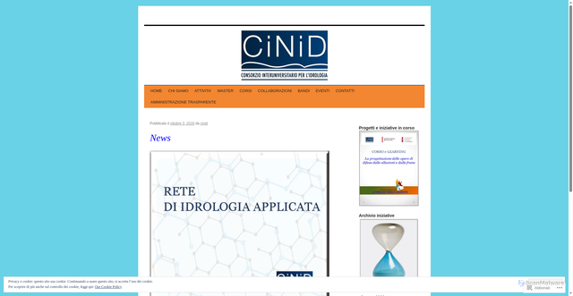 Security scan screenshot of https://cinid.wordpress.com