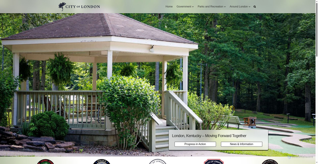 Security scan screenshot of https://www.londonky.gov/