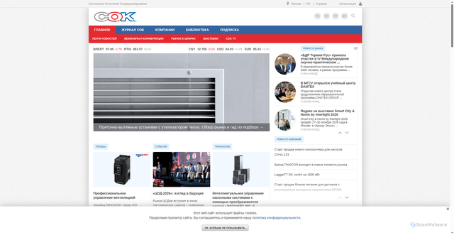 Security scan screenshot of https://c-o-k.ru