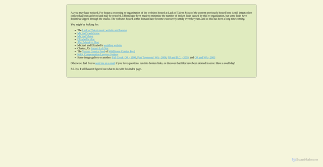 Security scan screenshot of https://lackoftalent.org