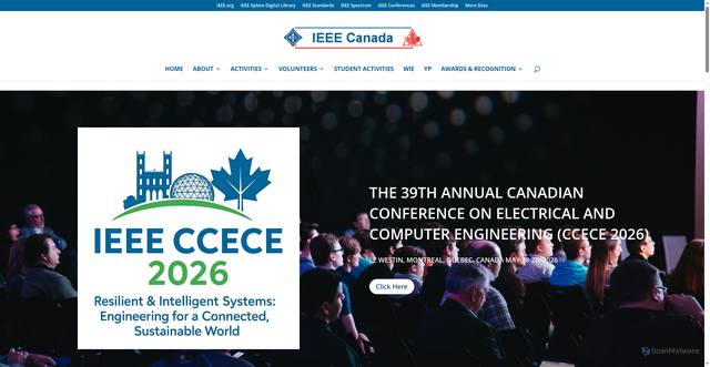 Security scan screenshot of https://ieee.ca